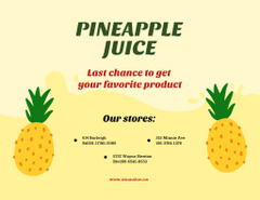 Sumptuous Pineapple Juice Offer with Fresh Fruit Pieces