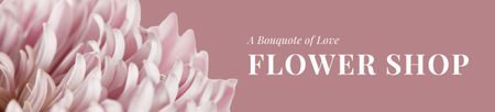 Plantilla de diseño de Anuncio de floristería con flores rosas Ebay Store Billboard 