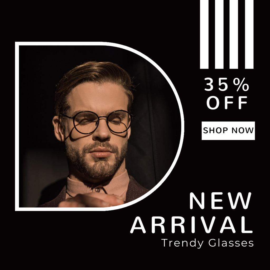Platilla de diseño New Arrival Of Trendy Glasses Instagram