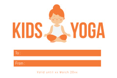 Gift Voucher for Kids Yoga Classes