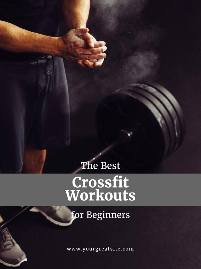 Best Fitness Workouts for Beginners Poster US Tasarım Şablonu