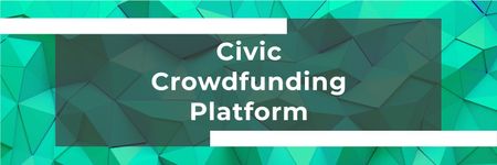 Designvorlage Civic Crowdfunding Platform für Twitter