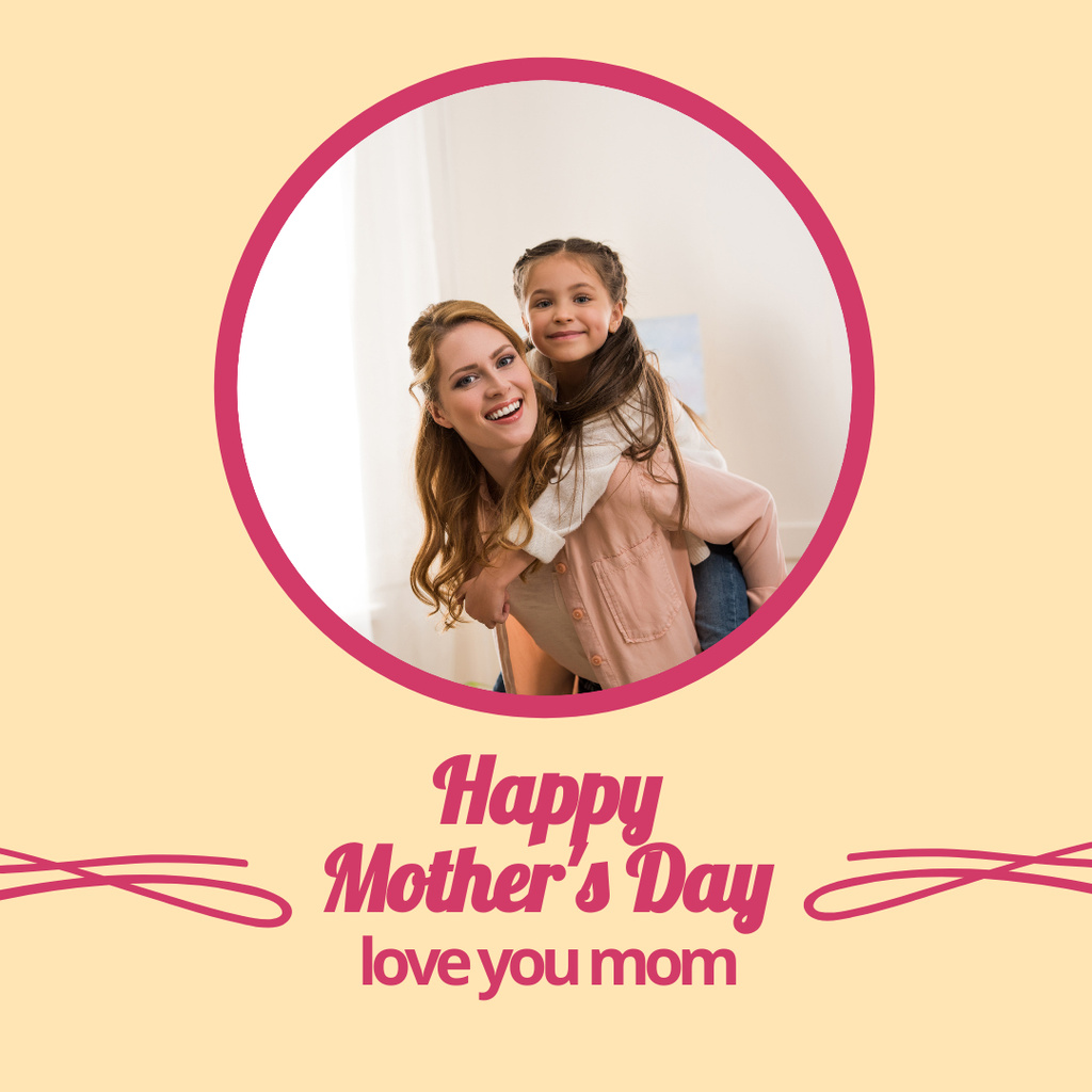 Happy Mother's Day Greeting Instagram Πρότυπο σχεδίασης