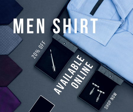 Business attire and clothes retail Facebook – шаблон для дизайну