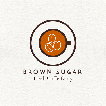 Template di design Deliziosa offerta giornaliera di caffè Logo