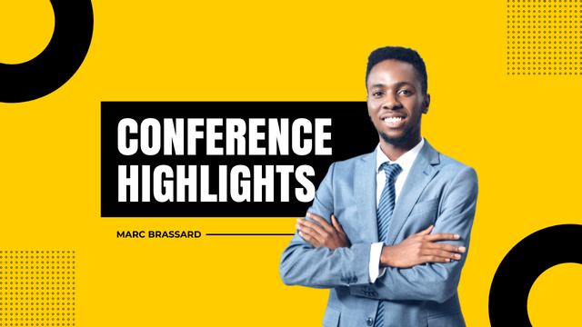Conference Highlights Blog Youtube Thumbnail Design Template