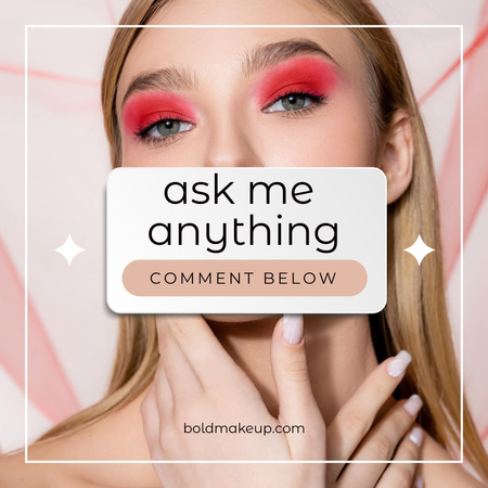 Ask Me Anything in Social Media Instagramデザインテンプレート