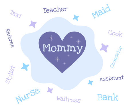 Love mommy for Mother's Day Facebook Design Template