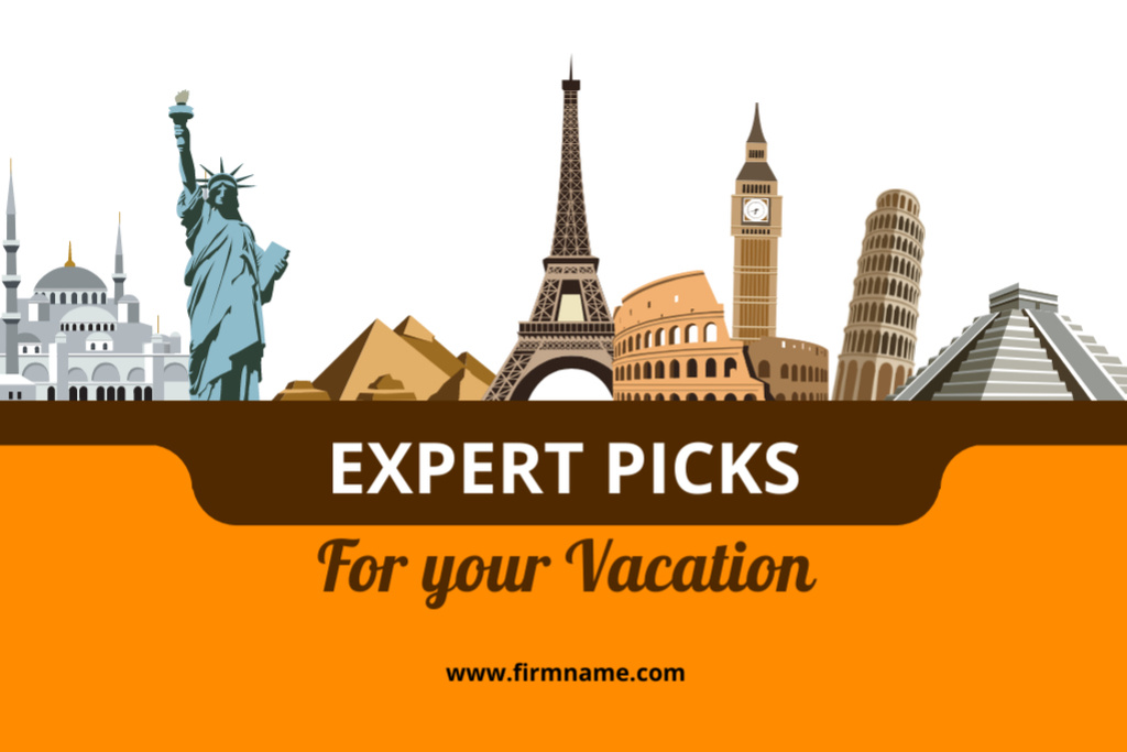 Expert Picks for Vacation Postcard 4x6in – шаблон для дизайна