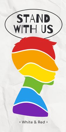 Pride Month Announcement Graphic tervezősablon