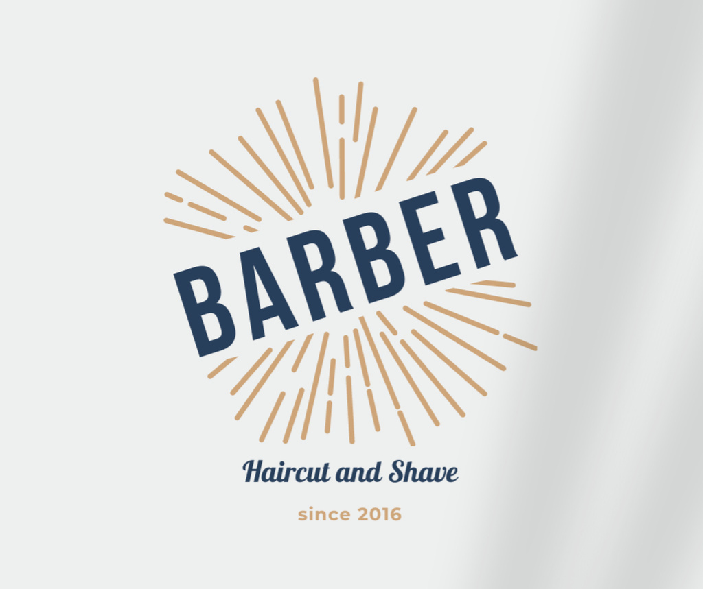 Barbershop Services Special Offer Facebook Šablona návrhu