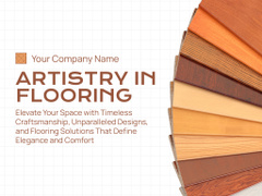 Flooring Services Ad with Various Wooden Samples