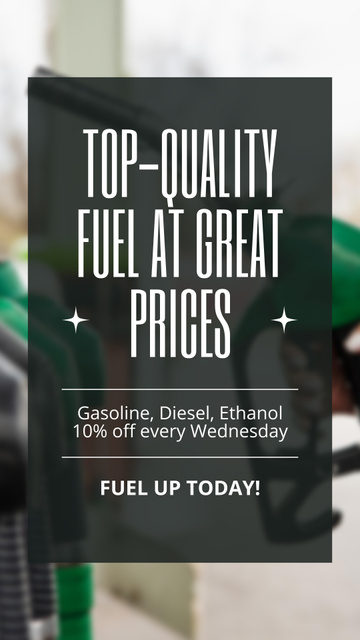 Quality Fuel at Reduced Price Instagram Story Tasarım Şablonu