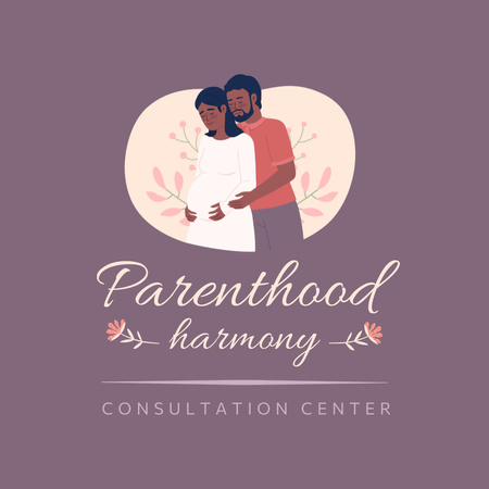 Parental Consultation Center Services Offer Animated Logo Design Template
