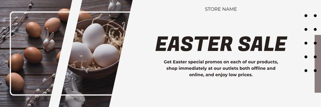 Ontwerpsjabloon van Twitter van Easter Special Offer