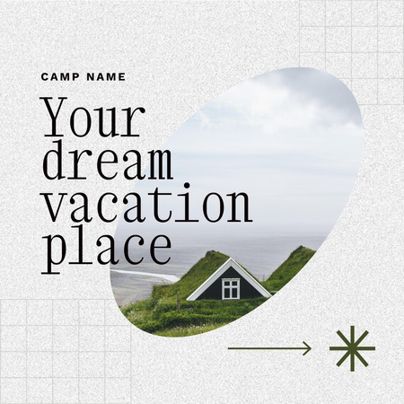 Inspiration for Vacation near Sea Instagram Design Template