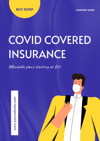 Сovid Insurance Offer Flayer – шаблон для дизайну