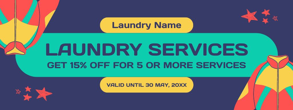 Szablon projektu Offer Discounts on Laundry Service Coupon
