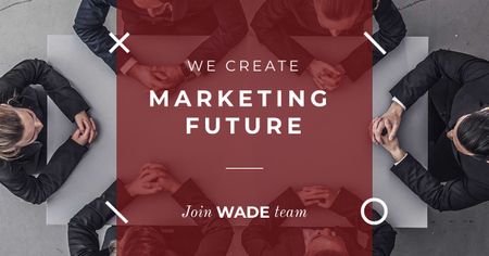Inspiration Quote Marketing Team at Meeting Facebook AD Design Template