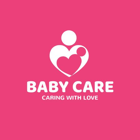 Baby Care Center Ad Animated Logo Design Template