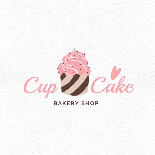 Plantilla de diseño de Mouthwatering Bakery Ad Showcasing a Yummy Cupcake Logo 1080x1080px 