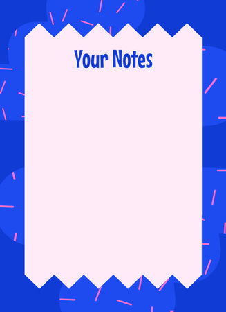 Platilla de diseño Blue Abstract Planner Notepad 4x5.5in