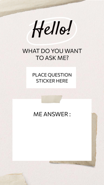 Modèle de visuel Offer to Ask Interesting Questions - Instagram Story