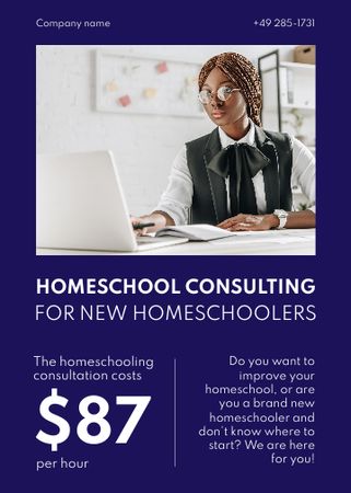 Platilla de diseño Home Education Ad Flayer