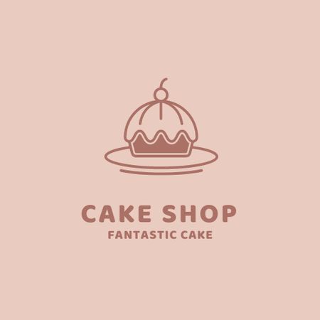 Template di design Bakery Ad with Yummy Cupcake Logo