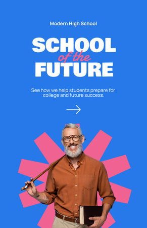 School Apply Announcement Flyer 5.5x8.5in Design Template
