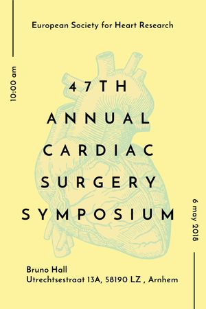 Esboço de coração de cirurgia cardíaca Tumblr Modelo de Design