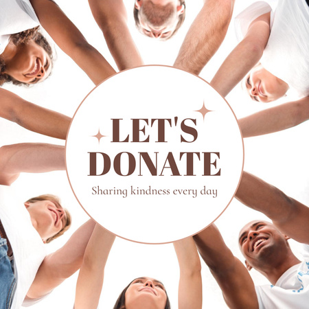 Charity Donating Event  Instagramデザインテンプレート