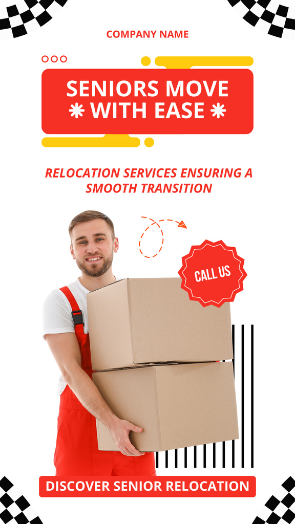 Moving Services Offer with Smooth Transition Instagram Story Πρότυπο σχεδίασης
