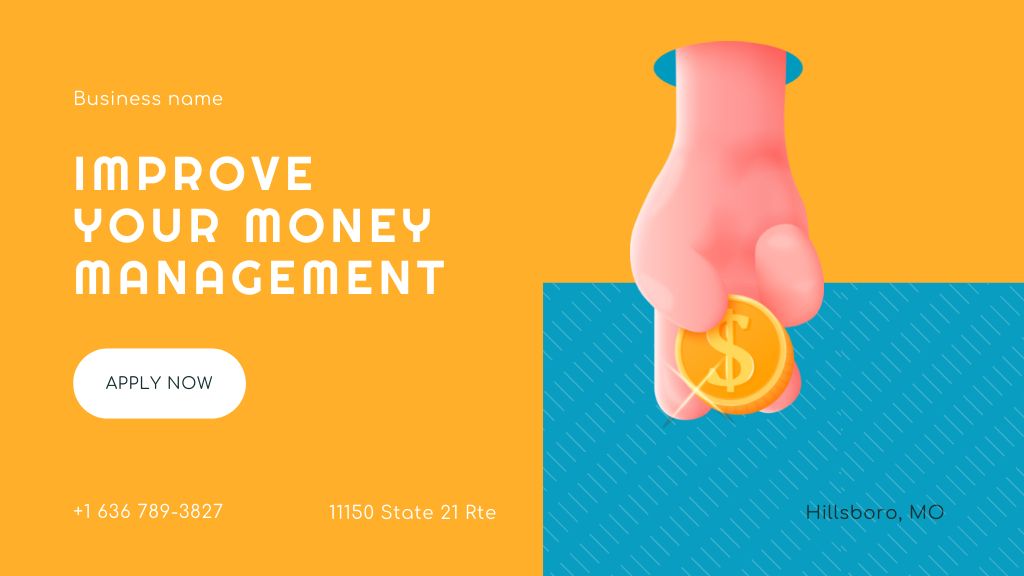 Money Management Courses Title – шаблон для дизайна