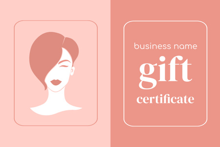 Offer for Hair Coloring Services Gift Certificate Design Template