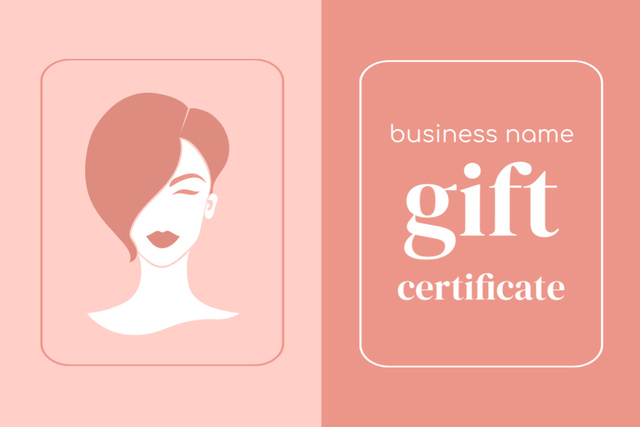 Platilla de diseño Offer for Hair Coloring Services Gift Certificate