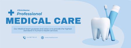 Services of Professional Medical Care Facebook cover Design Template