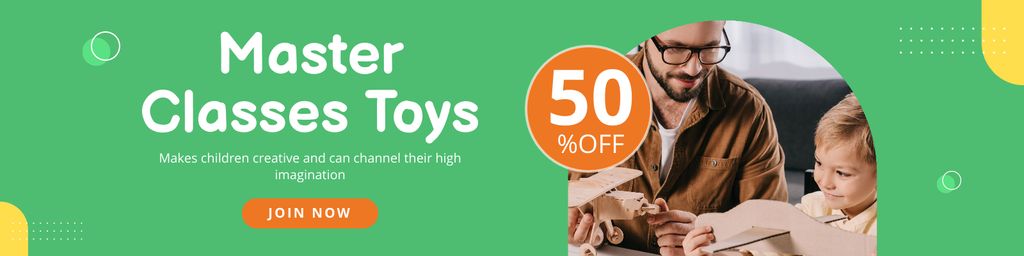 Discount on Toys Masterclass Twitter Šablona návrhu