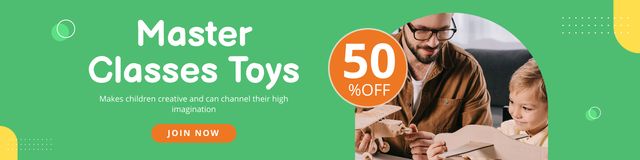 Plantilla de diseño de Discount on Toys Masterclass Twitter 