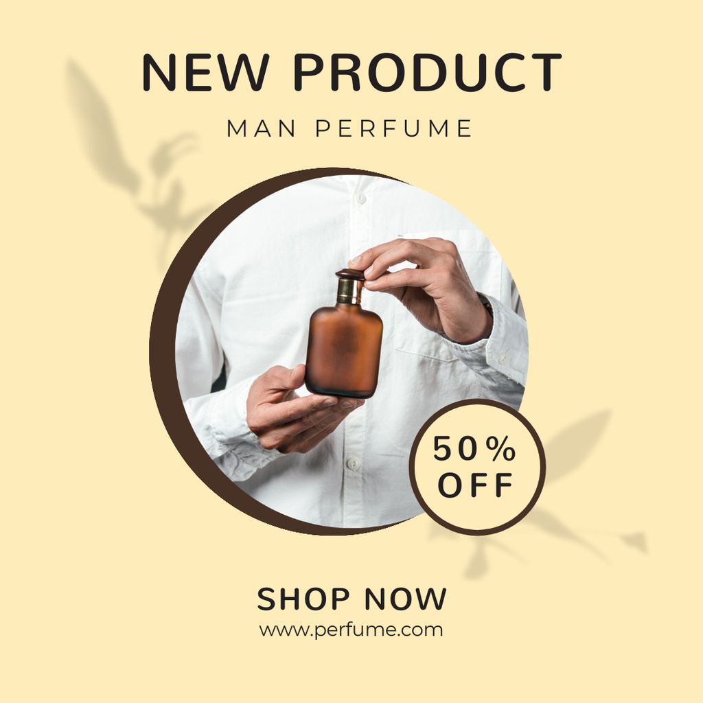 Men's Perfumes Sale Instagram Πρότυπο σχεδίασης