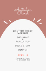Church Easter Celebration in Pink