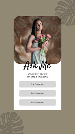 Ask Me Something Instagram Story Design Template