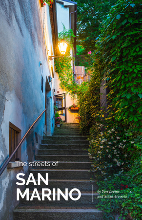 Ontwerpsjabloon van Booklet 5.5x8.5in van Tourist Guide to Ancient Streets of San Marino