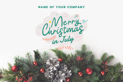 Spirited Announcement of Celebration of Christmas in July Online