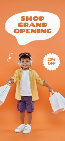 Discount for Opening of Children's Store Snapchat Geofilter Design Template