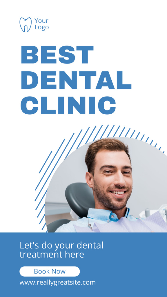 Designvorlage Doctor of Dental Clinic für Instagram Story