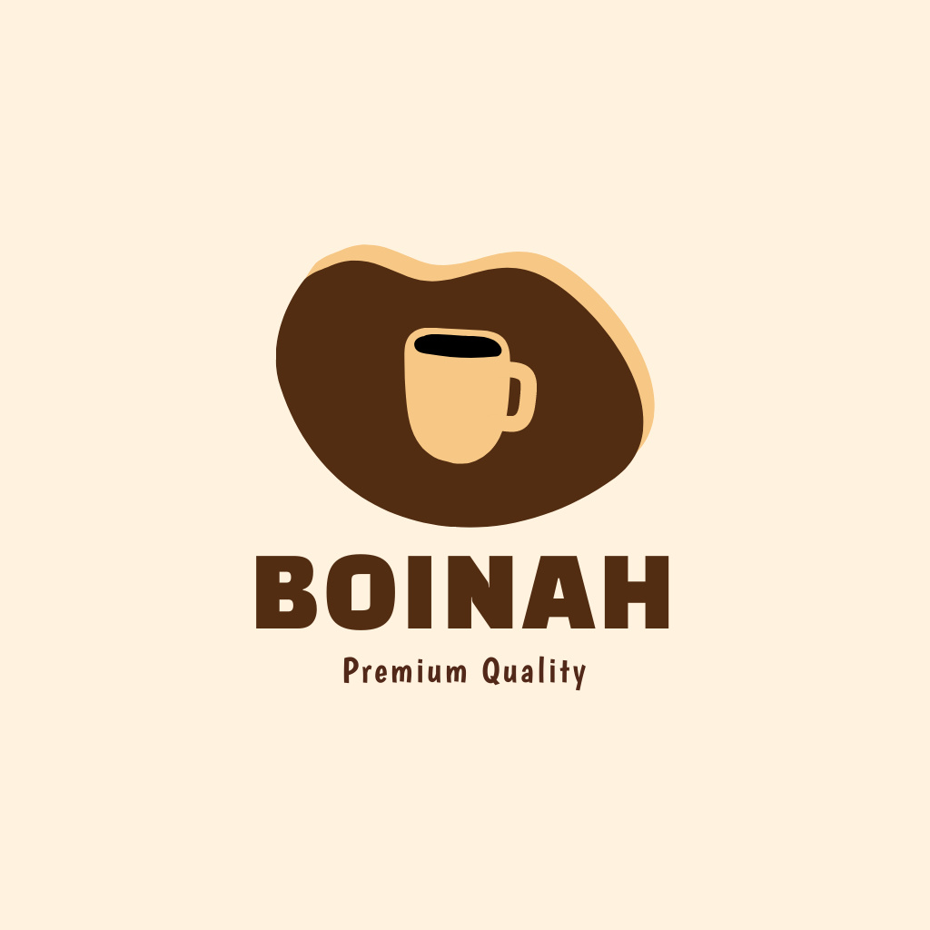 Szablon projektu Premium Quality Coffee Logo