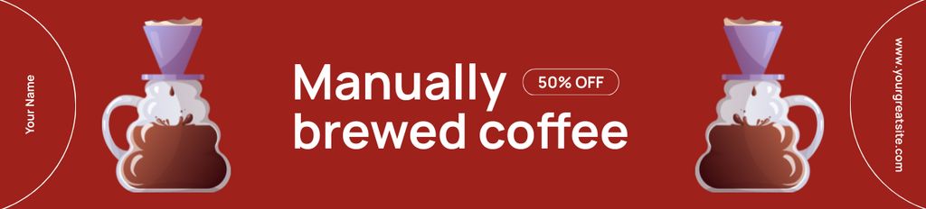 Coffee Brewed In Drip Coffeemaker With Discounts Offer Ebay Store Billboard Šablona návrhu