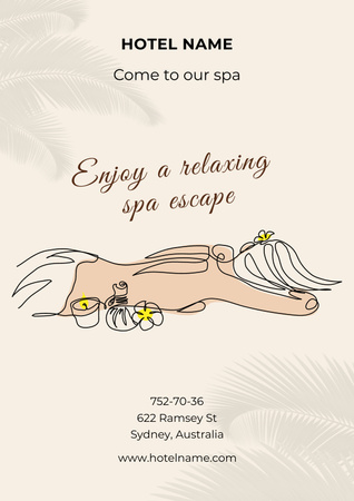 SPA Services Offer Poster Design Template