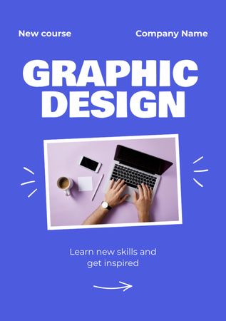 Platilla de diseño Graphic Design Course Announcement Flyer A7